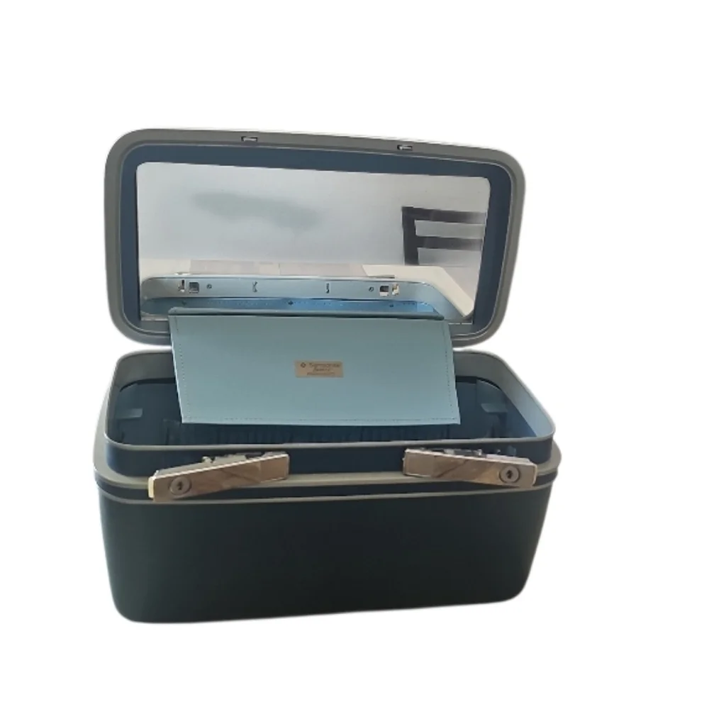 Vintage Samsonite Sentry Hard Case Train Case Blue Makeup Travel Storage